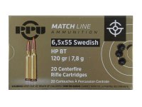 PPU 6,5x55 SE 120gr HPBT Match